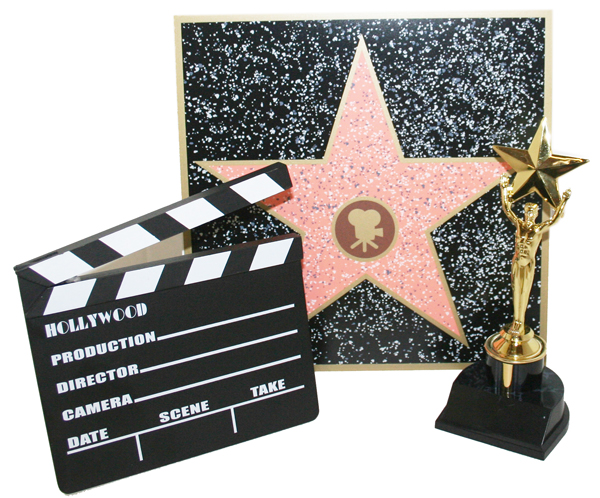 Hollywood Classic Set, trophy, Walk of fame, Clapboard   5408  