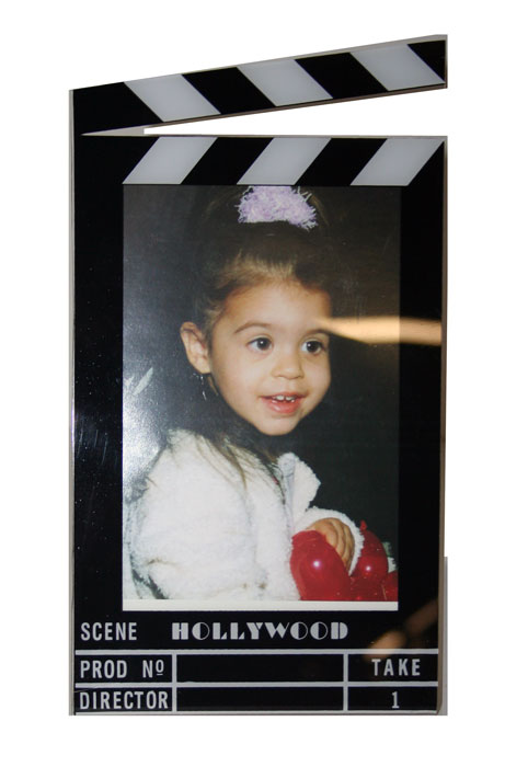 Hollywood Acrylic Clapboard Vertical Picture Frame   4x6   5423 