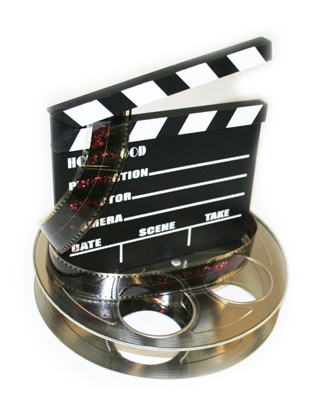 Hollywood Studio Clapboard & Reel Centerpiecec   6057  