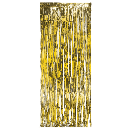 Sparkling Gold Metallic Foil Fringe Door Curtain