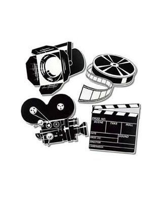 Hollywood 3-D Clapboard & Reel Centerpiece