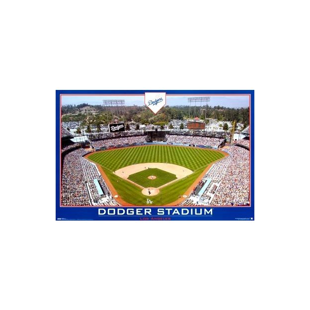 Los Angeles Dodgers Stadium 24x36 Premium Poster – Team Spirit