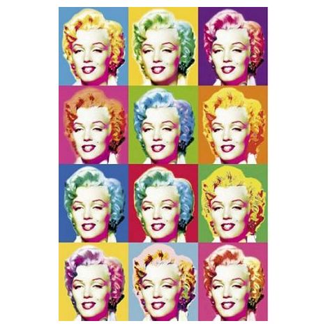  Marilyn Faces Poster