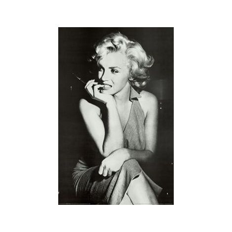  Marilyn Black And White Poster