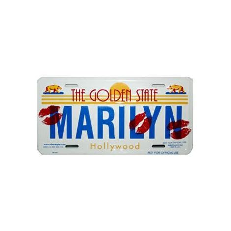  Marilyn License Plate
