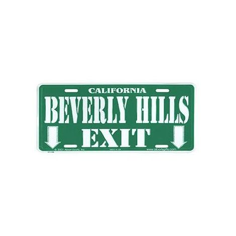  Beverly Hills Exit License Plates