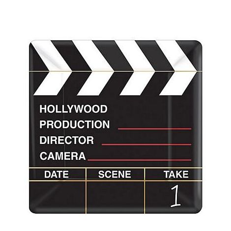  Director Cut Small Clapboard Paper Plates