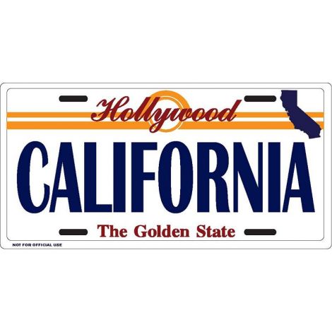   California with Map icon License Plate