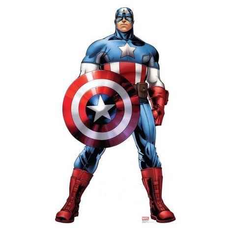  Captain America Avengers Assemble Cardboard Cutout #2367