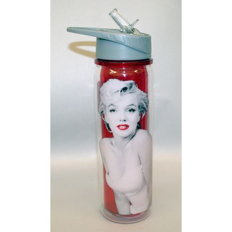 Marilyn Monroe plastic water bottle with retractable straw