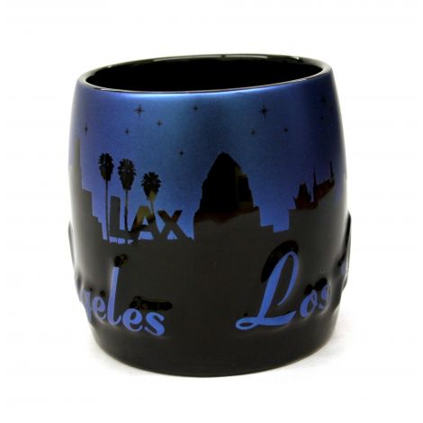  Embossed Los Angeles ceramic shotglass