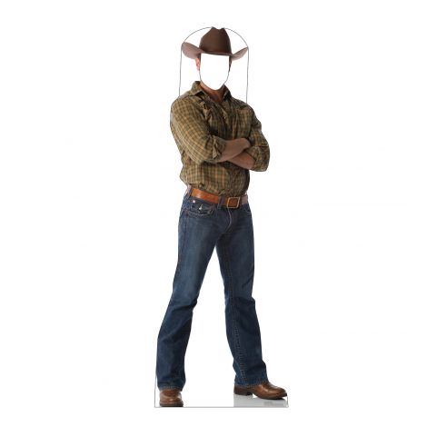  Cowboy Life-size Place your face Cardboard Cutout #5197