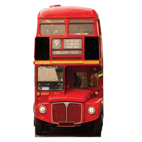  Old London Bus Life-size Cardboard Cutout #5234