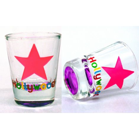  Hollywood Multicolor Shotglass - Star