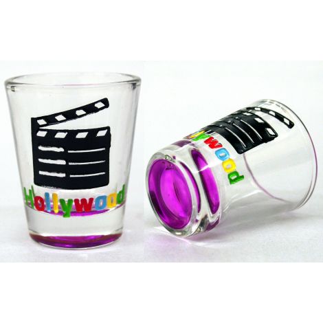  Hollywood Clapboard Shotglass - Purple