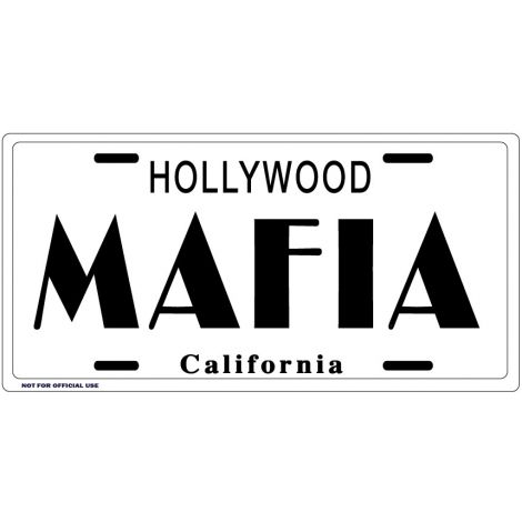  MAFIA License Plate