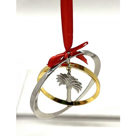  California palm tree spinner Christmas Ornament