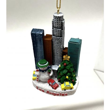  Los Angeles Snow Scene Christmas Ornament