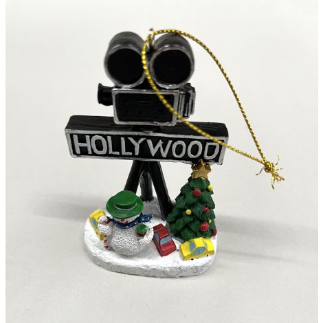  Hollywood Camera Christmas Ornament 