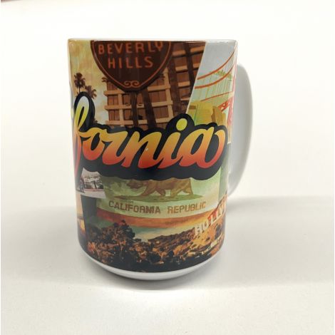  18 Oz California Coffee Mag Multicolor