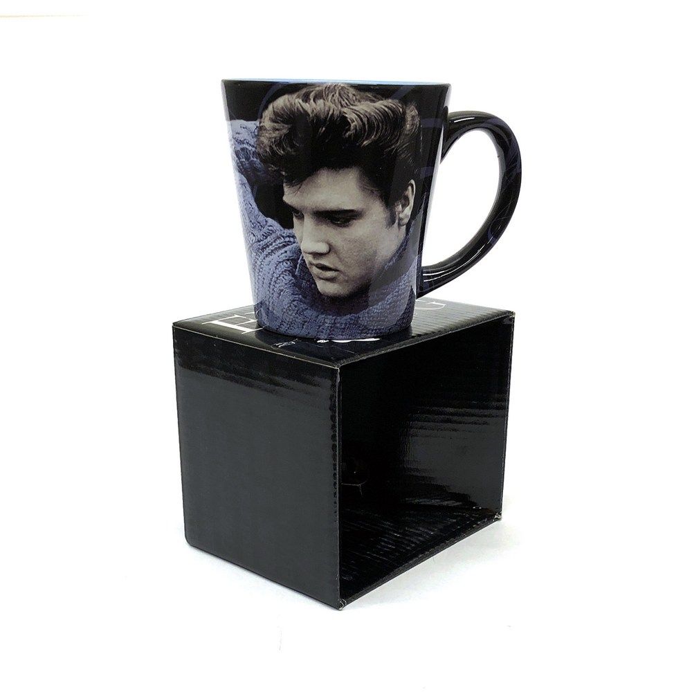 Spoontiques Elvis Presley Dishwasher Safe Ceramic Travel Mug 18 oz NEW