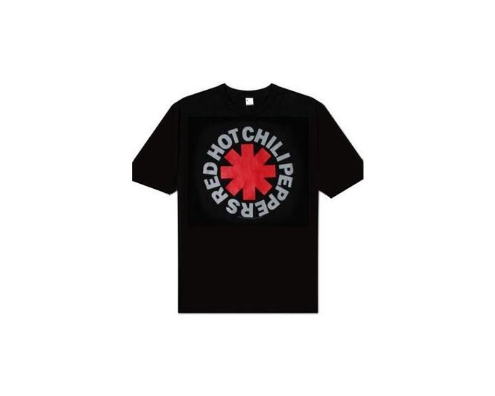 The Red Hot Chili Peppers Tie Dye Asterisk Logo Black T-Shirt Bay